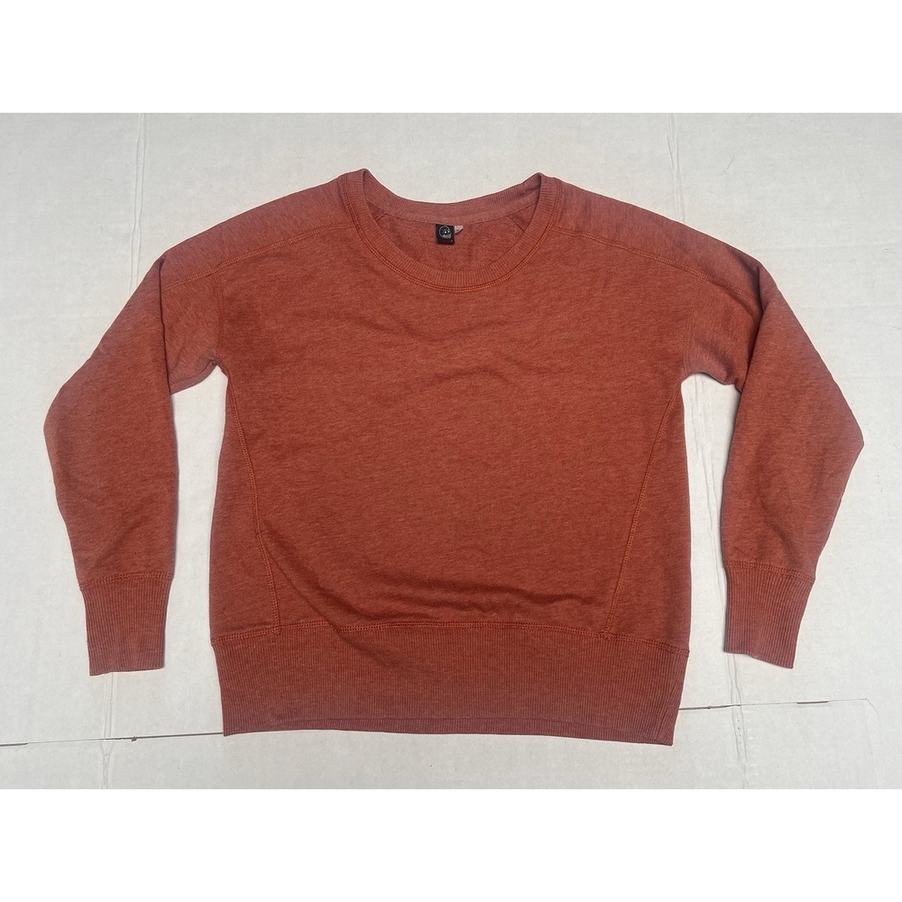 CHEAP MONDAY Womens Raglan Sweatshirt Jumper Small Orange Naomi Sweat Pullover